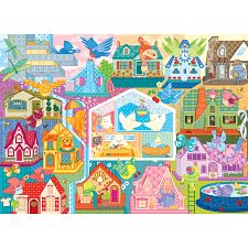 Rainbow Birdies - Large Piece (Cobble Hill 625012451574) photo