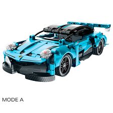 Mechanical Master: Building Blocks 2-in-1 Pull-Back Car (Blue) (6973676040844) photo