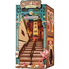 Rolife DIY Book Nook Shelf Insert (Bookend) - Street Scene (6946785125221) photo