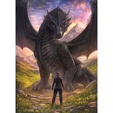 Fourth Wing: Violet Meets Tairn - 1000 Piece Jigsaw Puzzle (Eurographics 628136662192) photo