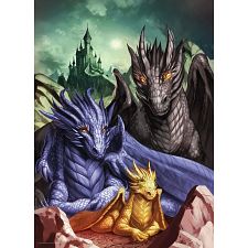 Fourth Wing: Tairn, Sgaeyl & Andarna - 1000 Piece Jigsaw Puzzle (Eurographics 628136662185) photo