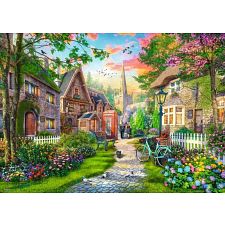 Down the Lane: Church Lane - 1000 Piece Jigsaw Puzzle (Ravensburger 4005555011019) photo