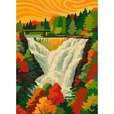 Autumn Cascade - 1000 Piece Jigsaw Puzzle (628774337377) photo