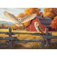 Barn And Owls - Large Piece (Cobble Hill 625012451659) photo