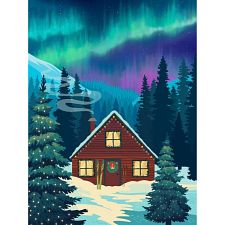 Northern Cabin - 500 Piece Jigsaw Puzzle (628774337056) photo