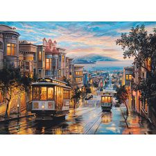 San Franciso, Cable Car Heaven - 1000 Piece Jigsaw Puzzle (Eurographics 628136609579) photo