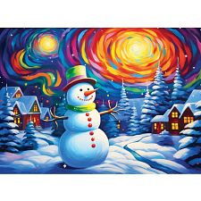 Colorful Frosty - 500 Large-Piece Jigsaw Puzzle (Eurographics 628136560733) photo