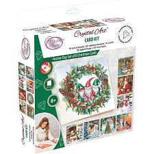 D.I.Y Crystal Art Card Kit Box Set - Festive Day Set of 8 Cards (Craft Buddy 5056588605736) photo