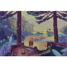 Twilight Campsite - 1000 Piece Jigsaw Puzzle (628774337209) photo