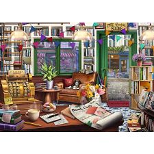 Cobblestone Road: Number Three: Enchanted Bookshop - 1000 Piece (Ravensburger 4005555019831) photo