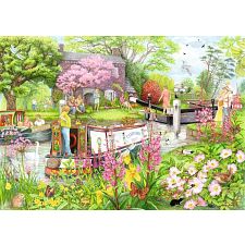 Cosy Cafe: No. 4 - River Cafe - 1000 Piece Jigsaw Puzzle (Ravensburger 4005555019909) photo
