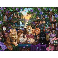 Cat Tail Cottage - 2000 Piece Jigsaw Puzzle (Ravensburger 4005555018544) photo