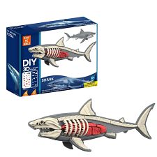 DIY 3D Bone & Body Sea Creature Puzzle - Shark (Toysmith 061366037574) photo
