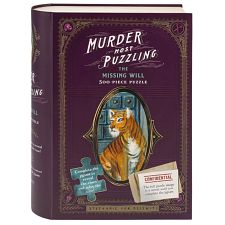 Murder Most Puzzling: The Missing Will -500 Piece Mystery Jigsaw (Chronicle Books 9781797209562) photo