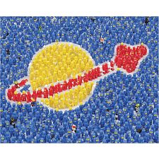 LEGO: Minifigure Space Mission - 1000 Piece Jigsaw Puzzle (Chronicle Books 9781797214146) photo