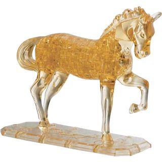 3D Crystal Puzzle Deluxe - Horse (Brown)