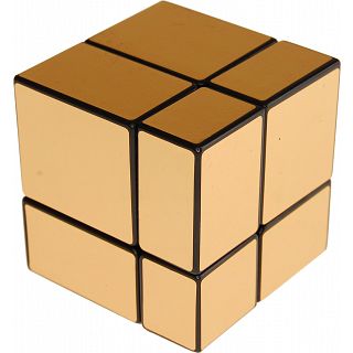 Mirror 2x2x2 Cube - Black Body with Gold Labels