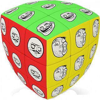 V-CUBE 3 Pillow (3x3x3): Meme Cube