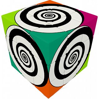 V-CUBE 3 Flat (3x3x3): Funky Spirals