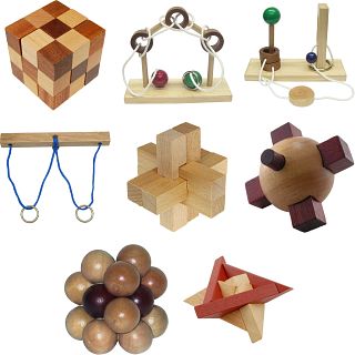 .Level 8 - a set of 8 wood puzzles