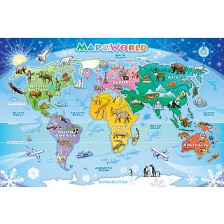 Floor Puzzle: Map of the World