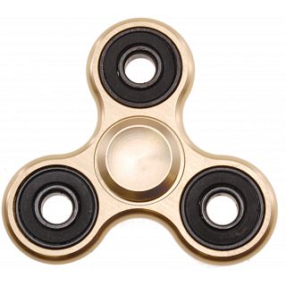 Metal Hand Tri Spinner Anti-Stress Fidget Toy - Gold