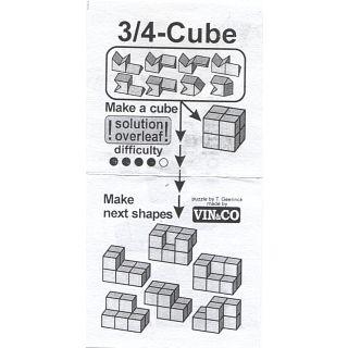3/4 Cube (with box)