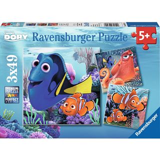 Finding Dory - 3 x 49 piece puzzles