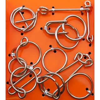 Hanayama Wire Puzzle Set - Orange