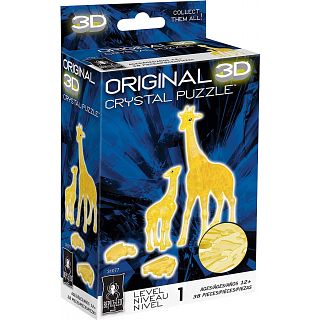 3D Crystal Puzzle - Giraffe & Baby