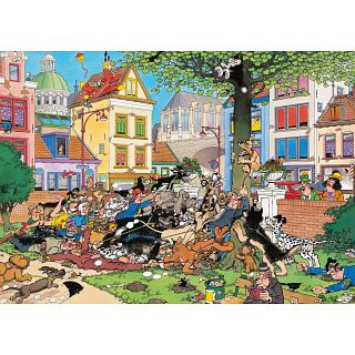 Jan van Haasteren Comic Puzzle - Get That Cat! (1000 Piece)