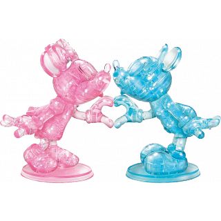 3D Crystal Puzzle Deluxe - Minnie & Mickey Heart