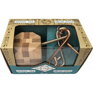 Greek Mini 2 Pack Puzzles: Mosaic Tile & Grecian Javelin