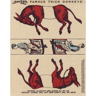 Famous Trick Donkeys - Color - English - Red