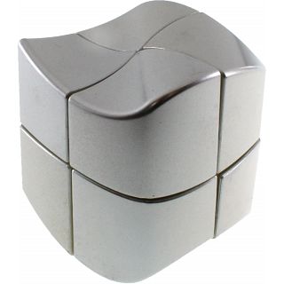 YJ 2x2x2 Wave Cube - Silver