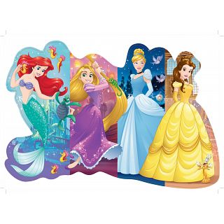 Pretty Princesses - Giant Shaped Floor Puzzle