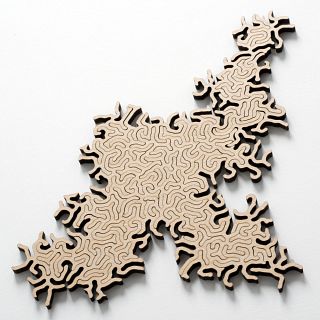 Maze Infinity Wooden Jigsaw Puzzle - Natural