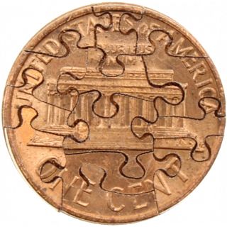 13 Piece Penny - Coin Jigsaw Puzzle