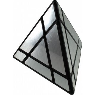 7-Segment Pyraminx - Black Body in Silver Label