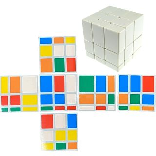Horror Mirror 3x3x3 DIY Cube - White Body