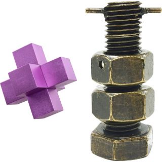 .Level 6 - a set of 2 Puzzle Master Metal Puzzles
