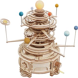 ROKR Wooden Mechanical Gears Model - Orrery
