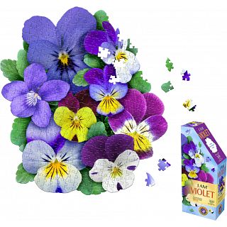 I AM Violet - Shaped Jigsaw Puzzle