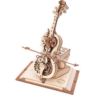 ROKR DIY Wooden Mechanical Music Box - Magic Cello