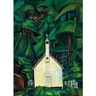 Emily Carr - Church in Yuquot Village