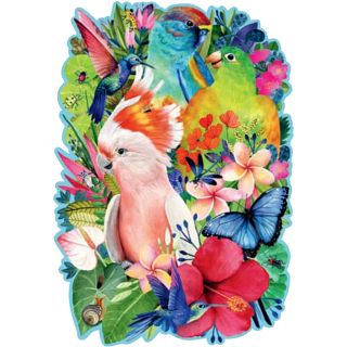 Beautiful Birds - Shaped Wooden Jigsaw Puzzle