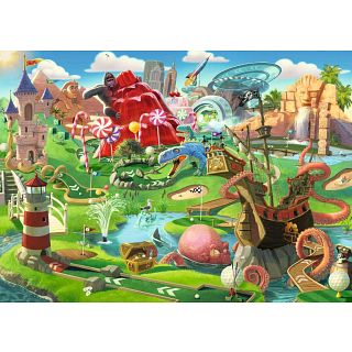 Putt Putt Paradise - Large Piece Fromat