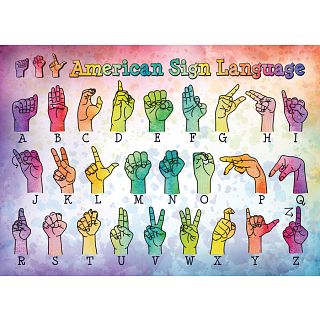American Sign Language - Large Piece