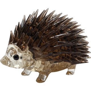 3D Crystal Puzzle - Hedgehog (Brown)