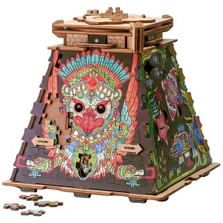 CluePuzzle: Pyramid of the Sun Jigsaw Puzzle Box